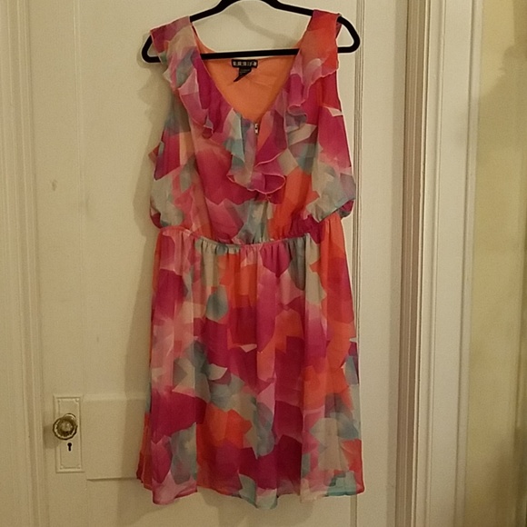 Cato Multicolor Ruffle Dress - Picture 5 of 5